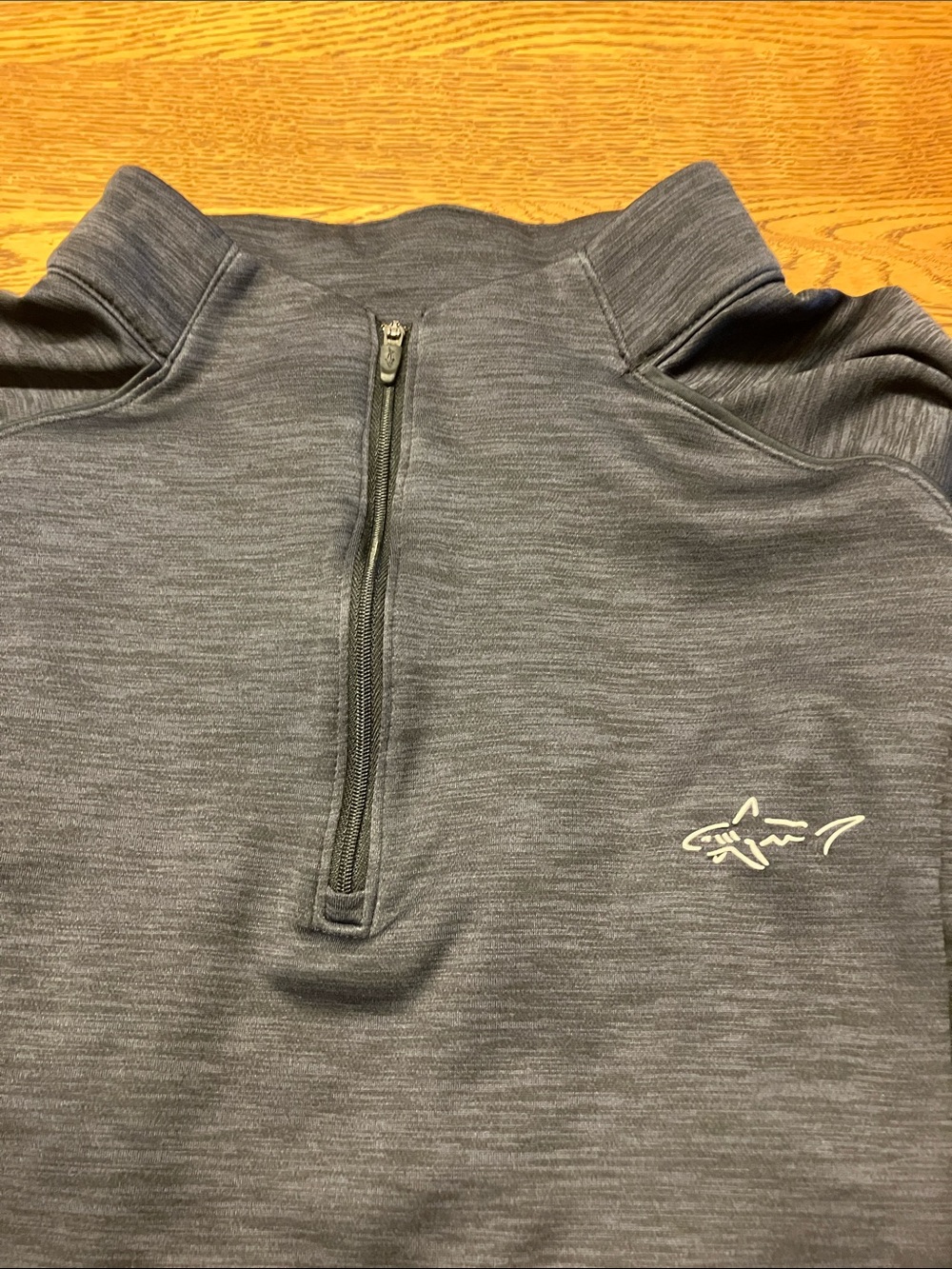 Greg Norman Long Sleeve Zip Black/Dark Gray play dry Golf Shirt Men’s XL